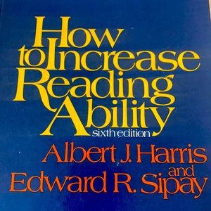 Hardcover ‘How to Increase Reading Ability’; 6th Ed.; Albert Harris,Edward Sipay